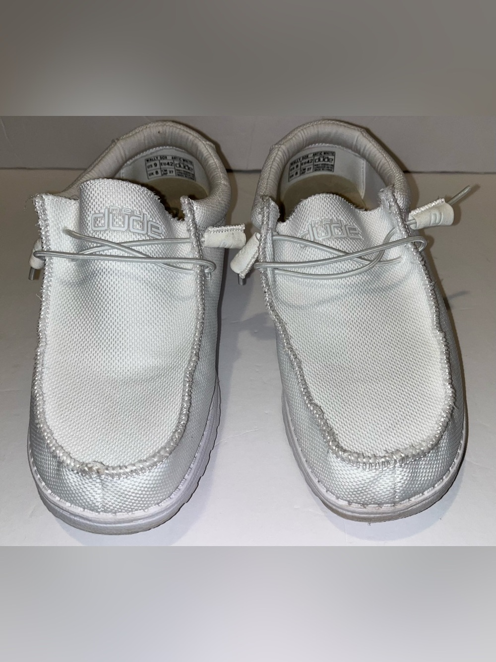 Hey Dude Men’s White Wally Artic White Slip-on-shoe Size 9 - Picture 3 of 14